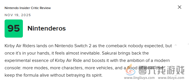 《星之卡比：空中骑士》M站均分78分：对原作理念的极致发挥(图2)